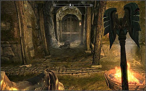 Możesz już wybrać południowy korytarz (powyższy screen) - Zaplanowany odwet | Zadania Towarzyszy | Solucja Skyrim - Skyrim - poradnik, mapy, questy