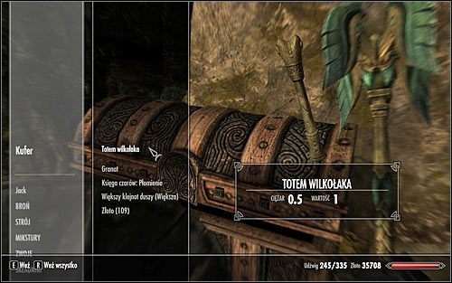 Poszukiwany totem może znajdować się w dobrze widocznym miejscu (np - Totemy Hircyna | Zadania Towarzyszy | Solucja Skyrim - Skyrim - poradnik, mapy, questy