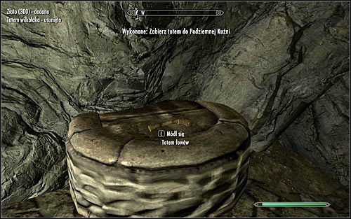 Zgodnie z sugestią łowczyni powróć do Białej Grani i wejdź do Podziemnej Kuźni - Totemy Hircyna | Zadania Towarzyszy | Solucja Skyrim - Skyrim - poradnik, mapy, questy