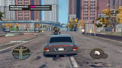W czasie, gdy my skupiamy się na unikaniu wozów reporterskich, prostytutka zajmuje się naszym klientem - Eskorta (A) | Kampania Saints Row The Third - Saints Row: The Third - poradnik do gry