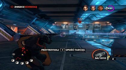 W pomieszczeniu z reaktorem, przy tak dużej liczbie przeciwników, tarcza okazuje się niezbędna - Stilwater blues / Nazywam się C. Temple | Kampania Saints Row The Third - Saints Row: The Third - poradnik do gry