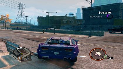 Gdy dojedziemy do wyznaczonego miejsca, musimy rozejrzeć się za poszukiwanym autem - Zlecenia z Książki Świętych | Zadania dodatkowe Saints Row The Third - Saints Row: The Third - poradnik do gry