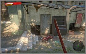 Tuż przed drzwiami wejściowymi do jednego z opuszczonych domów, zaraz obok trupa - Akt 2 (2) | Dowody tożsamości w Dead Island - Dead Island - poradnik do gry