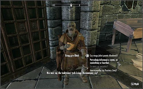 Otwórz prawe drzwi w Komnacie Żywiołów, czyli te, które prowadzą do Arcanaeum - Z nosem w księgach (1) | Questy Akademii w Zimowej Twierdzy | Solucja Skyrim - Skyrim - poradnik, mapy, questy