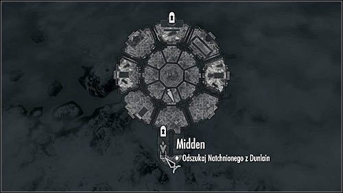Drugi właz znajduje się pod klatką schodową w Komnacie Spokoju (powyższy screen) - Dobre zamiary | Questy Akademii w Zimowej Twierdzy | Solucja Skyrim - Skyrim - poradnik, mapy, questy