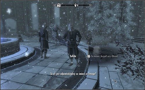Wyjdź z Komnaty Żywiołów i skieruj się w stronę centralnej części placu Akademii w Zimowej Twierdzy - Nasycenie | Questy Akademii w Zimowej Twierdzy | Solucja Skyrim - Skyrim - poradnik, mapy, questy