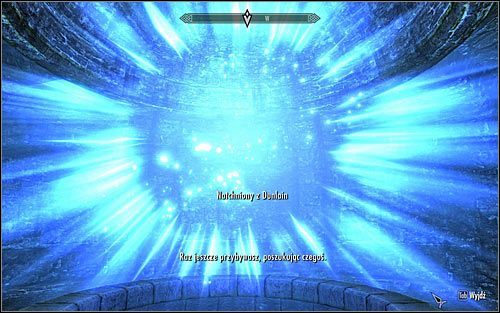 Zbliż się Natchnionego z Dulain i rozpocznij rozmowę (powyższy screen) - Rytualny czar przywracania | Questy Akademii w Zimowej Twierdzy | Solucja Skyrim - Skyrim - poradnik, mapy, questy