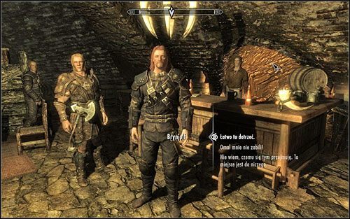Po przejściu dookoła pojemnika z wodą dotrzesz do Brynjolfa i jego kompanii - Biznesowe podejście | Questy Gildii Złodziei | Solucja Skyrim - Skyrim - poradnik, mapy, questy