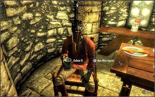 Niestety, Gulum-Ei będzie bardzo lakoniczny i niewiele się od niego dowiesz - Wybryk łajdaka | Questy Gildii Złodziei | Solucja Skyrim - Skyrim - poradnik, mapy, questy