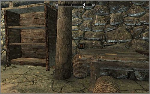 Po wejściu do podziemia natkniesz się na czterech bandytów stojących po przeciwnej stronie pomieszczenia - Reputacja - Markart - Blask Srebra | Questy Gildii Złodziei | Solucja Skyrim - Skyrim - poradnik, mapy, questy