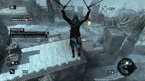 Poczekaj na górze 3-4 sekundy, a następnie skocz w dół (RT+A) - Sekwencja 1 - Niczym powrót do domu (3) | Opis przejścia - Assassins Creed: Revelations PC - kompletny poradnik do gry