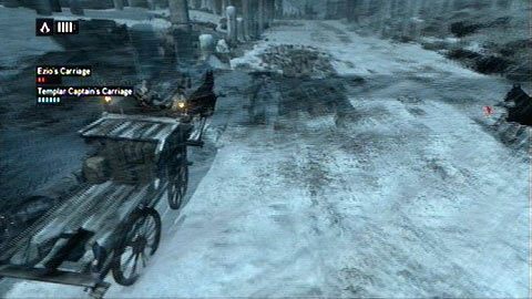 Gdy rozpocznie się druga faza, sam będziesz musiał unikać zepchnięcia na głazy - Sekwencja 1 - Niczym powrót do domu (4) | Opis przejścia - Assassins Creed: Revelations PC - kompletny poradnik do gry