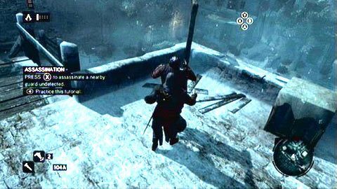 Gdy znajdziesz się na murach, musisz zabić po cichu kolejnego wroga (X) - Sekwencja 1 - Niczym powrót do domu (5) | Opis przejścia - Assassins Creed: Revelations PC - kompletny poradnik do gry