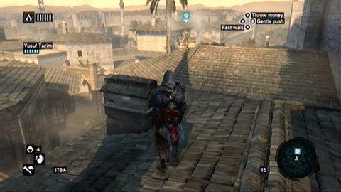 Po otrzymaniu nowego ostrza, pobiegnij za Yusufem na dach pobliskiego budynku - Sekwencja 2 - Rozstaje świata (3-5) | Opis przejścia - Assassins Creed: Revelations PC - kompletny poradnik do gry