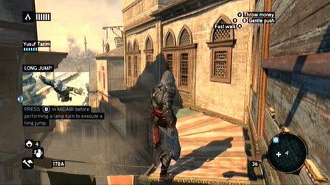 Kolejną cechę nowego ostrza poznacz niedaleko zwisającej z dachu lampy - Sekwencja 2 - Rozstaje świata (3-5) | Opis przejścia - Assassins Creed: Revelations PC - kompletny poradnik do gry