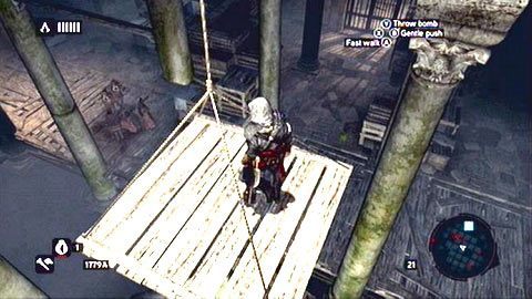 Wróć teraz na środek komnaty i spójrz w stronę żelaznych krat - Sekwencja 3 - Zgubione i znalezione (6) | Opis przejścia - Assassins Creed: Revelations PC - kompletny poradnik do gry