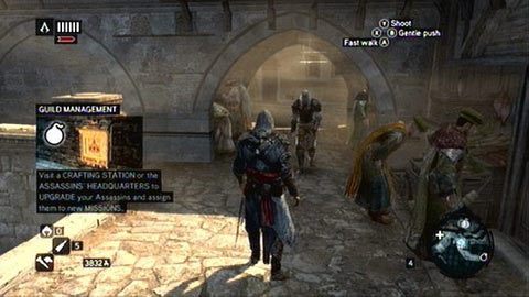 Po rozpoczęciu misji, podejdź do swego ucznia i porozmawiaj z nim (B) - Sekwencja 3 - Zgubione i znalezione (9,10) | Opis przejścia - Assassins Creed: Revelations PC - kompletny poradnik do gry