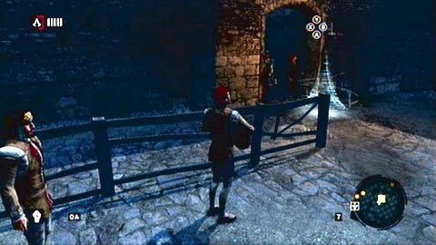 Odpowiednio przebrany, możesz bezpiecznie podejść do strażników pałacu - Sekwencja 4 - Bezlitosna wojna (1) | Opis przejścia Assassins Creed Revelations - Assassins Creed: Revelations PC - kompletny poradnik do gry