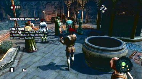 W ten sposób pozbądź się kolejnego spiskowca i przejdź na drugą cześć placu - Sekwencja 4 - Bezlitosna wojna (1) | Opis przejścia Assassins Creed Revelations - Assassins Creed: Revelations PC - kompletny poradnik do gry