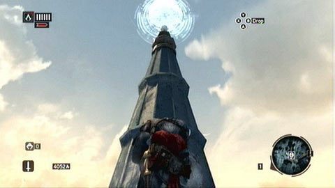 Aby rozpocząć to wspomnienie, musisz wdrapać się na zaznaczony na mapie minaret - Sekwencja 4 - Bezlitosna wojna (4,5) | Opis przejścia - Assassins Creed: Revelations PC - kompletny poradnik do gry