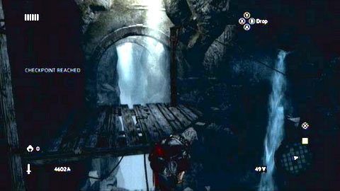 Jak animacja odbiegnie końca, zjedź linką na drugą stronę pieczary - Sekwencja 4 - Bezlitosna wojna (4,5) | Opis przejścia - Assassins Creed: Revelations PC - kompletny poradnik do gry