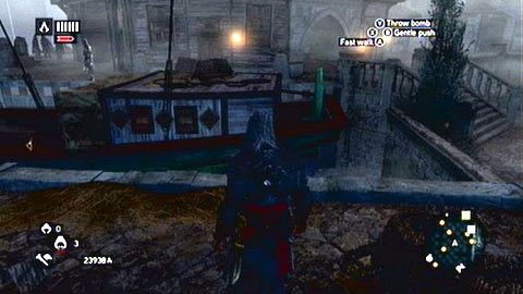 Musisz teraz wskoczyć do wody i przepłynąć na drugą stronę statku - Sekwencja 5 - Dziedzic imperium (3) | Opis przejścia - Assassins Creed: Revelations PC - kompletny poradnik do gry
