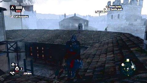 Wykańczając żołnierzy stojących na dachach, udaj się w stronę zaznaczonej na mapie zielonej strefy - Sekwencja 5 - Dziedzic imperium (3) | Opis przejścia - Assassins Creed: Revelations PC - kompletny poradnik do gry