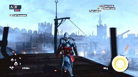 Stamtąd wskocz na budowany kadłub statku i skorzystaj z kolejnej linki - Sekwencja 5 - Dziedzic imperium (3) | Opis przejścia - Assassins Creed: Revelations PC - kompletny poradnik do gry