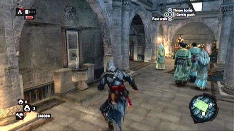 Po rozmowie z Sofią udaj się na wielki bazar i do zaznaczonej na mapie strefy - Sekwencja 5 - Dziedzic imperium (4-6) | Opis przejścia - Assassins Creed: Revelations PC - kompletny poradnik do gry