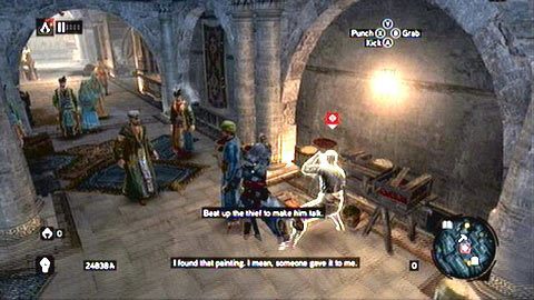 Gdy zostanie odkryty, zacznij go bić, aż rozpocznie się animacja - Sekwencja 5 - Dziedzic imperium (4-6) | Opis przejścia - Assassins Creed: Revelations PC - kompletny poradnik do gry