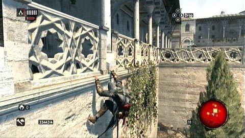Będziesz mógł wtedy bezpiecznie przejść na drugą stronę balustrady - Sekwencja 6 - Kaprys Fortuny (3-5) | Opis przejścia Assassins Creed Revelations - Assassins Creed: Revelations PC - kompletny poradnik do gry