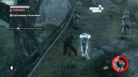Po krótkiej animacji, udaj się w stronę Abbasa - Sekwencja 6 - Kaprys Fortuny (7,8) | Opis przejścia Assassins Creed Revelations - Assassins Creed: Revelations PC - kompletny poradnik do gry