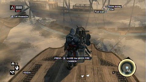 Nastąpi wtedy krótka animacja, po której zostaniesz zaatakowany przez oddział żołnierzy - Sekwencja 6 - Kaprys Fortuny (7,8) | Opis przejścia Assassins Creed Revelations - Assassins Creed: Revelations PC - kompletny poradnik do gry