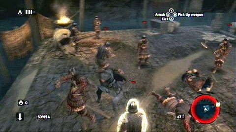 Zaraz na początku zaatakuje cię oddział żołnierzy - Sekwencja 7 - Podziemny świat (5-7) | Opis przejścia - Assassins Creed: Revelations PC - kompletny poradnik do gry