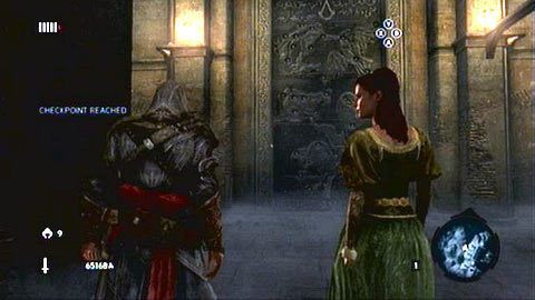 Dotrzesz w ten sposób do drzwi, za którymi znajdziesz wrota do biblioteki Altaira - Sekwencja 9 - Objawienie | Opis przejścia Assassins Creed Revelations - Assassins Creed: Revelations PC - kompletny poradnik do gry