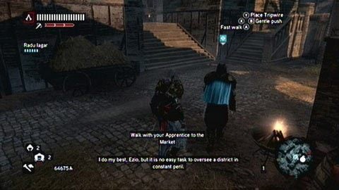 Udaj się razem z uczniem na bazar i spotkaj z wręczającym łapówki handlarzem - Misje mistrzów (6,7) | Zadania dodatkowe Assassins Creed Revelations - Assassins Creed: Revelations PC - kompletny poradnik do gry
