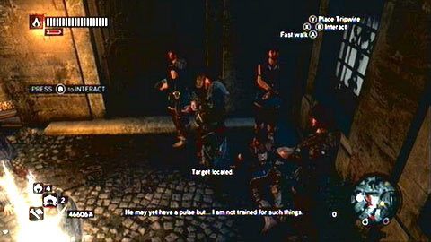 Rozpoczniesz w ten sposób bitwę, w trakcie której będziesz mógł bezpiecznie porozmawiać z porwanymi - Misje frakcji | Zadania dodatkowe Assassins Creed Revelations - Assassins Creed: Revelations PC - kompletny poradnik do gry