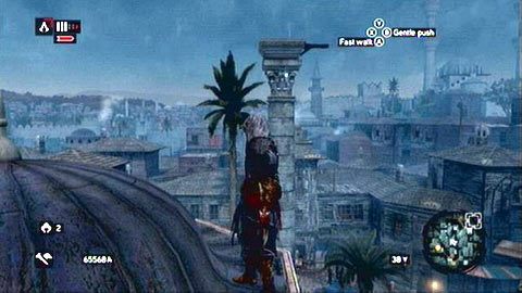 Unosi się niedaleko zwieńczenia starożytnej kolumny - Dzielnica Konstantyna (01-10) | Fragmenty Danych Animusa - Assassins Creed: Revelations PC - kompletny poradnik do gry