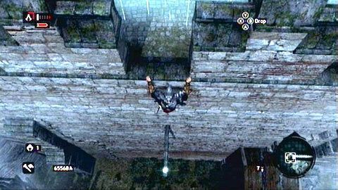 Unosi się nad drewnianą belką, niedaleko kręgu walczących na pięści mężczyzn - Dzielnica Konstantyna (01-10) | Fragmenty Danych Animusa - Assassins Creed: Revelations PC - kompletny poradnik do gry
