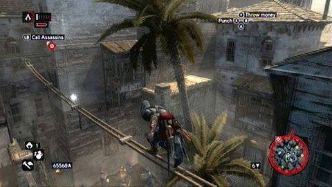 Unosi się nad rozwieszoną między budynkami liną - Dzielnica Konstantyna (11-21) | Fragmenty Danych Animusa - Assassins Creed: Revelations PC - kompletny poradnik do gry