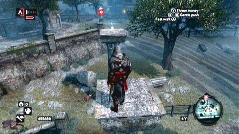 Fragment znajduje się na szczycie kamiennej kolumny - Dzielnica Konstantyna (11-21) | Fragmenty Danych Animusa - Assassins Creed: Revelations PC - kompletny poradnik do gry