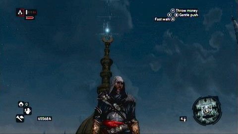 Ten fragment znajduje się na iglicy wielkiej kopuły - Dzielnica Bajazyda (01-17) | Fragmenty Danych Animusa - Assassins Creed: Revelations PC - kompletny poradnik do gry