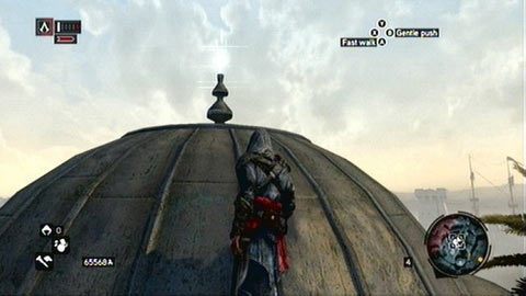 Unosi się nad iglicą kopuły meczetu - Dzielnica Bajazyda (18-34) | Fragmenty Danych Animusa - Assassins Creed: Revelations PC - kompletny poradnik do gry