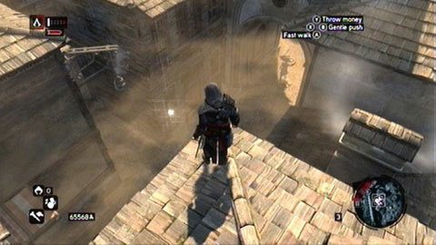 Umieszczono go nad jedną z ulic - Dzielnica Bajazyda (18-34) | Fragmenty Danych Animusa - Assassins Creed: Revelations PC - kompletny poradnik do gry