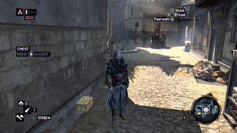 Znajduje się przy ścianie jednego z budynków - Dzielnica Galata | Skrzynie ze skarbami Assassins Creed Revelations - Assassins Creed: Revelations PC - kompletny poradnik do gry