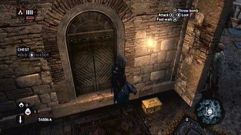 Skrzynka została porzucona obok wejścia do mieszkania - Dzielnica Konstantyna (01-11) | Skrzynie ze skarbami - Assassins Creed: Revelations PC - kompletny poradnik do gry