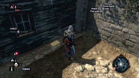 Ukrytą ją przy ścianie niedaleko gołębnika - Dzielnica Konstantyna (01-11) | Skrzynie ze skarbami - Assassins Creed: Revelations PC - kompletny poradnik do gry