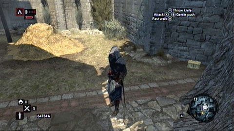 Leży przy wysokim murku, niedaleko sterty siana - Dzielnica Bayazyda (01-15) | Skrzynie ze skarbami Assassins Creed Revelations - Assassins Creed: Revelations PC - kompletny poradnik do gry