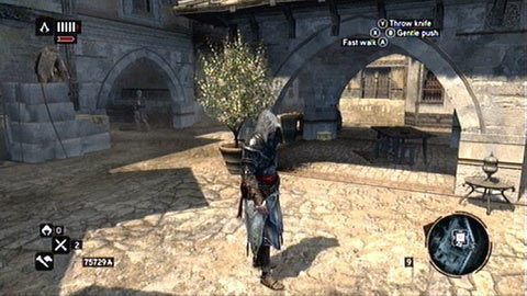 Znajduje się pod kamienną altaną stojąca na środku małego dziedzińca - Dzielnica Bayazyda (16-30) | Skrzynie ze skarbami Assassins Creed Revelations - Assassins Creed: Revelations PC - kompletny poradnik do gry