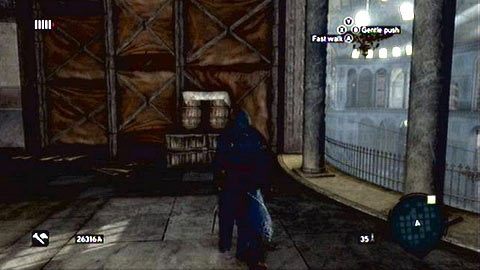 Po drugiej stronie wbiegnij na ścianę z prawej i przesuwaj się w tym samym kierunku - Tajemnica Hagia Sofia (1) | Karty wspomnień Ishaka Paszy - Assassins Creed: Revelations PC - kompletny poradnik do gry